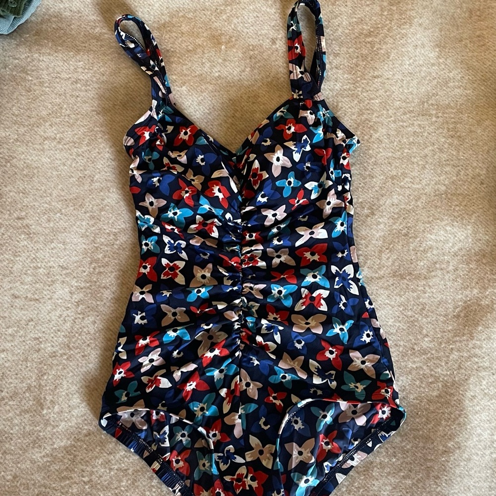 Retro Floral One-Piece Swimsuit